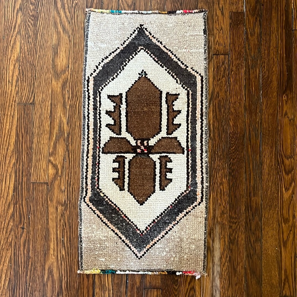 Vintage Wool Mini Rug (New)